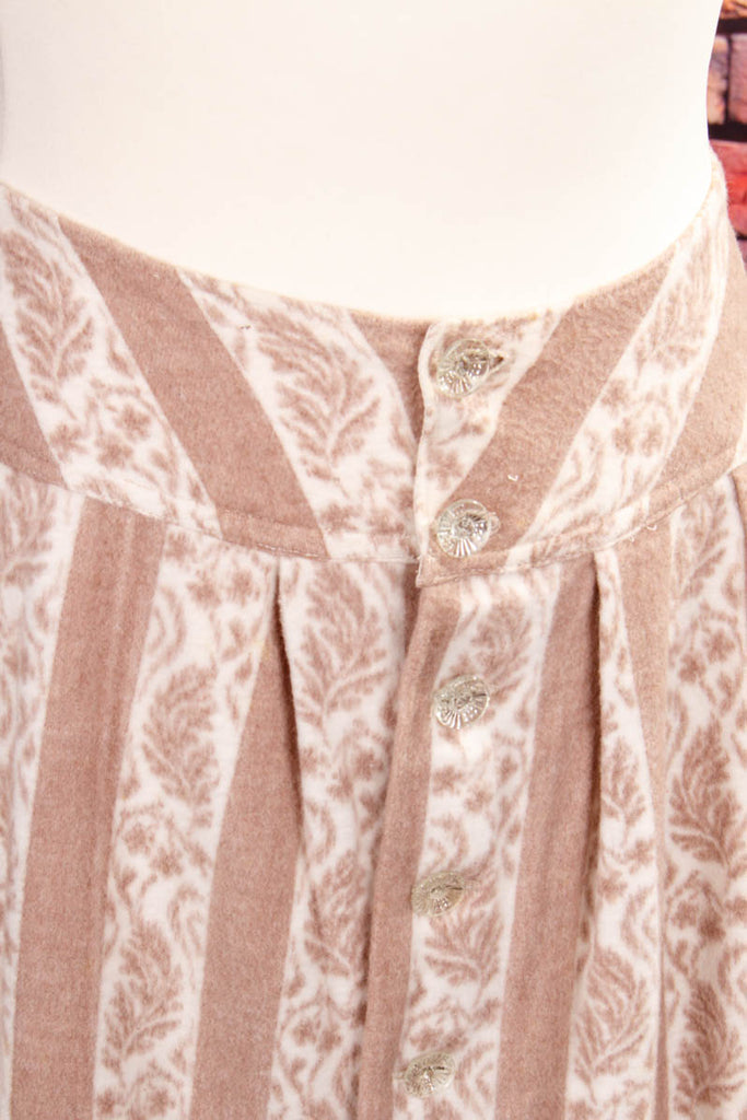 Vintage Winterrock beige Knopfleiste 80er 90er beige Boho Frau Rockabilly S 36-38 vintageberlin.de