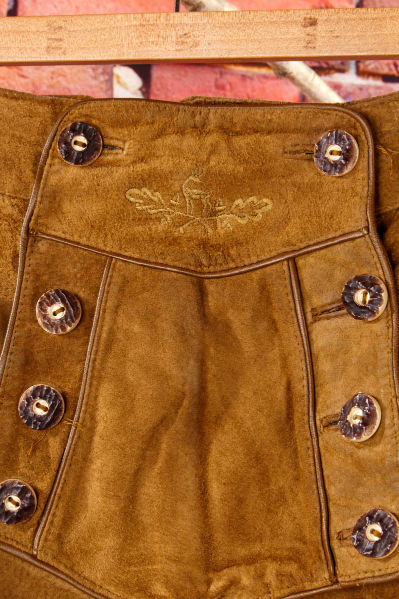 Trachten Lederhose braun