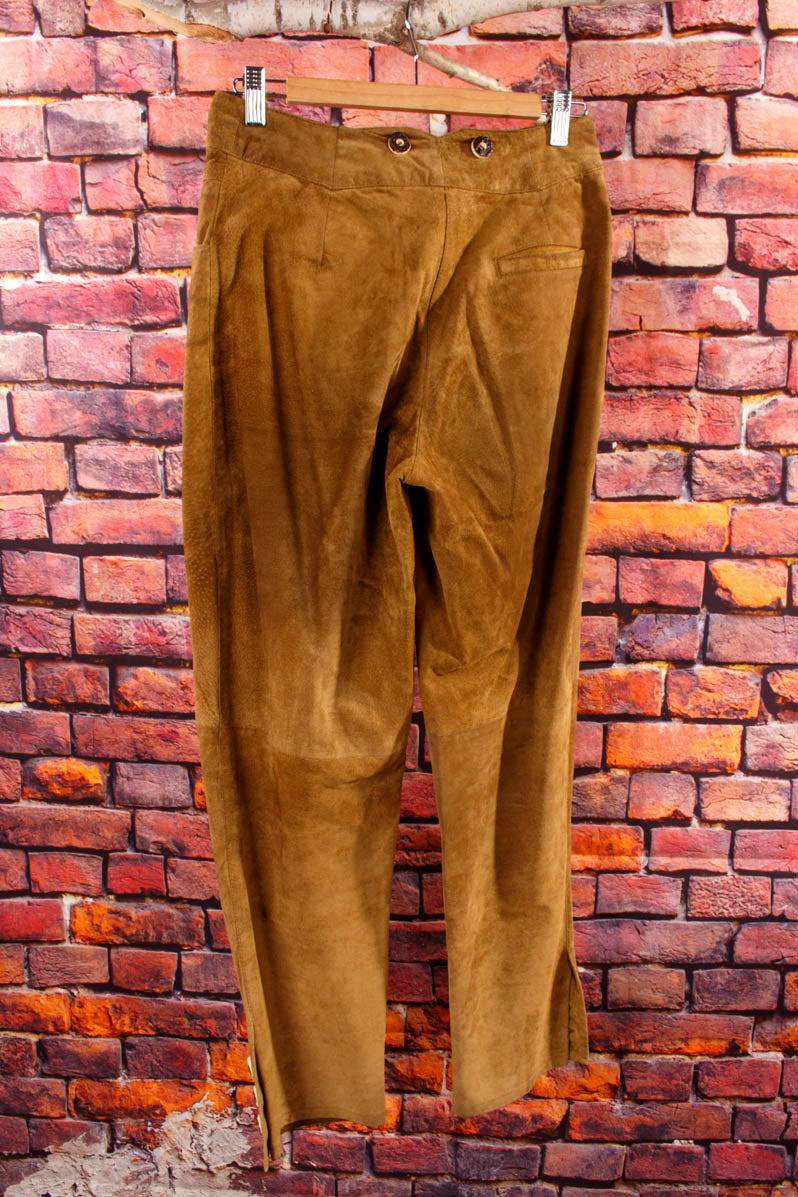 Trachten Lederhose braun