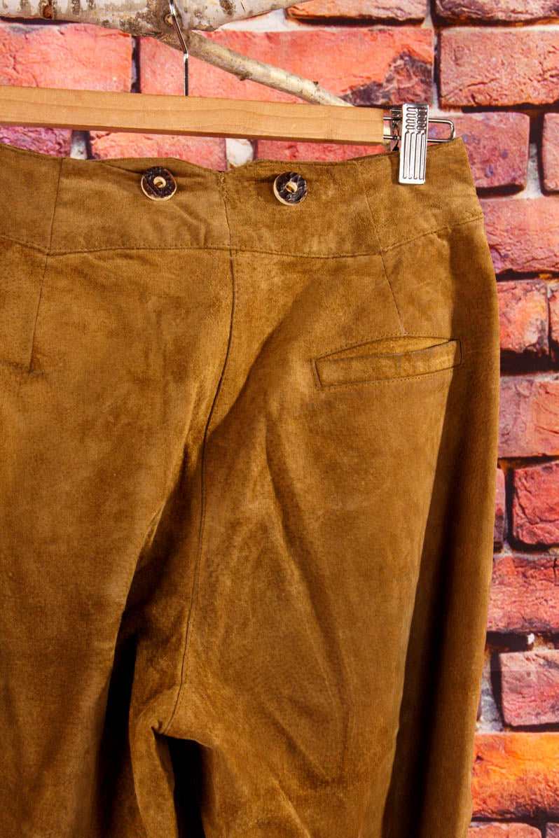 Trachten Lederhose braun