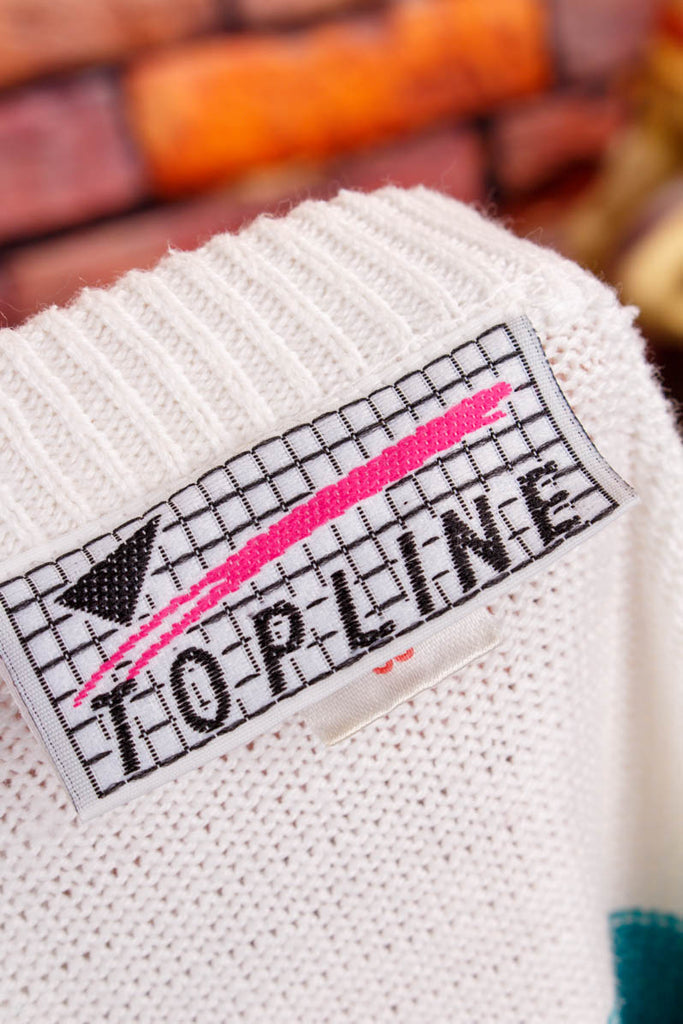 90er Ringelpullover bunt 80er 90er bunt Frau M 40-42 vintageberlin.de