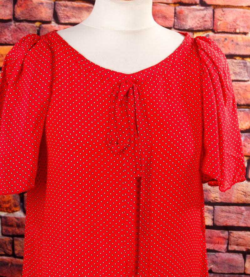 Flapperkleid rot Seide
