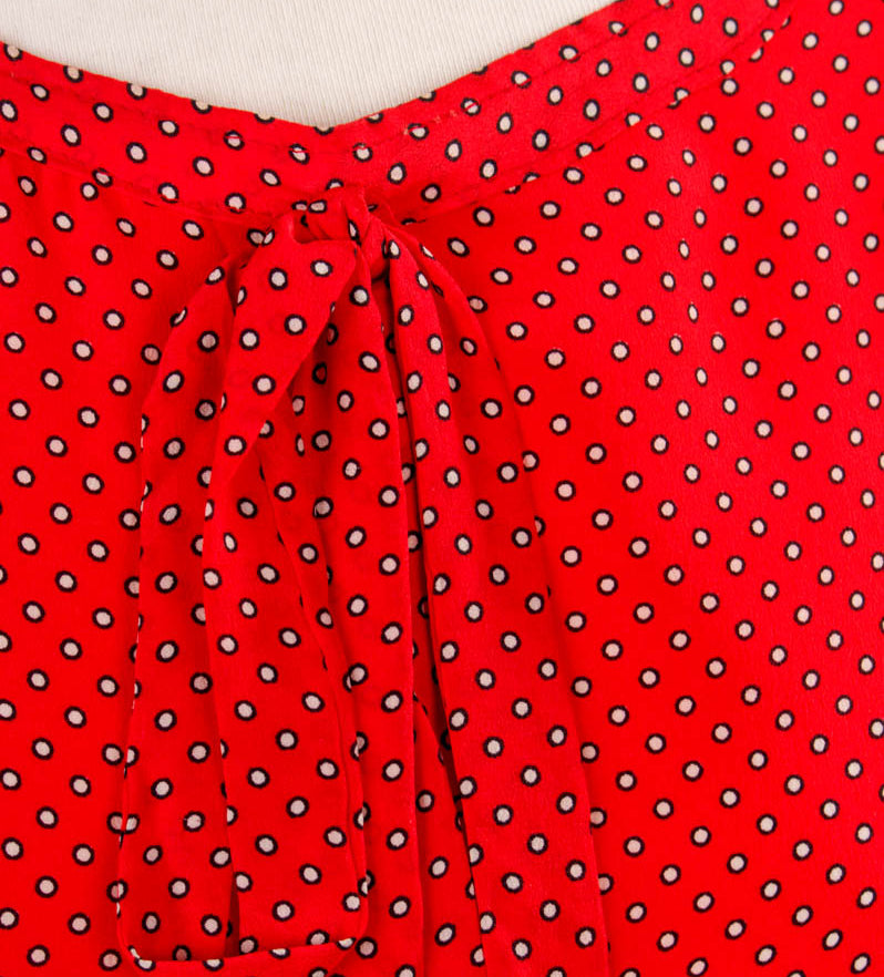 Flapperkleid rot Seide