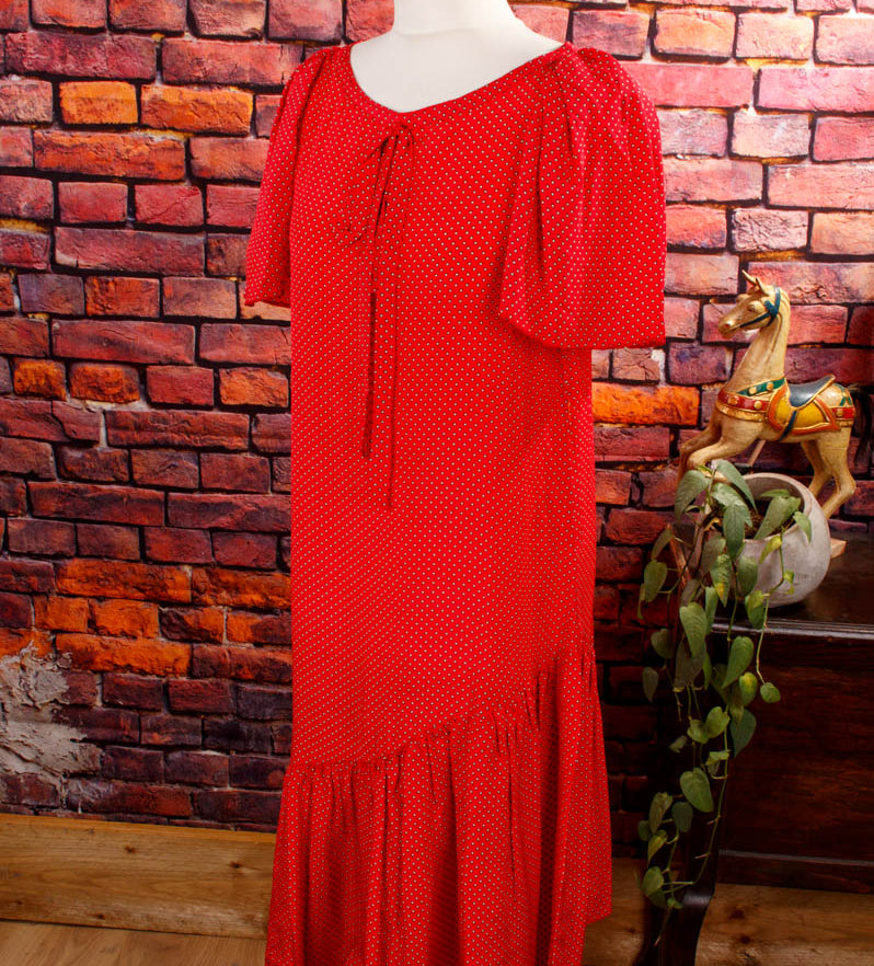 Flapperkleid rot Seide