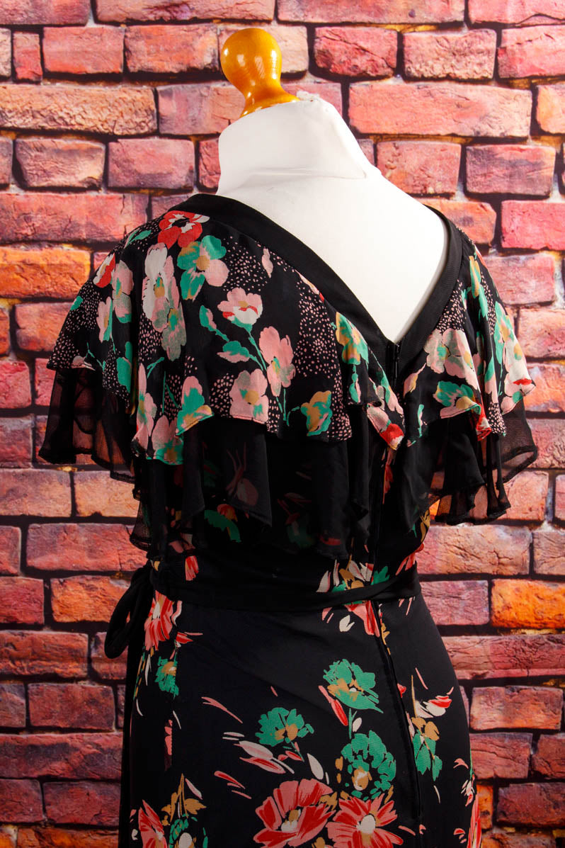 Hippie Maxikleid schwarz bunt