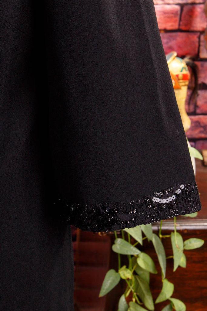 60s Disco Kleid schwarz Spitzbrust 60er Abendmode Disco Frau L 44-46 real-disco real-rockabilly Rockabilly Schlager schwarz Special vintageberlin.de