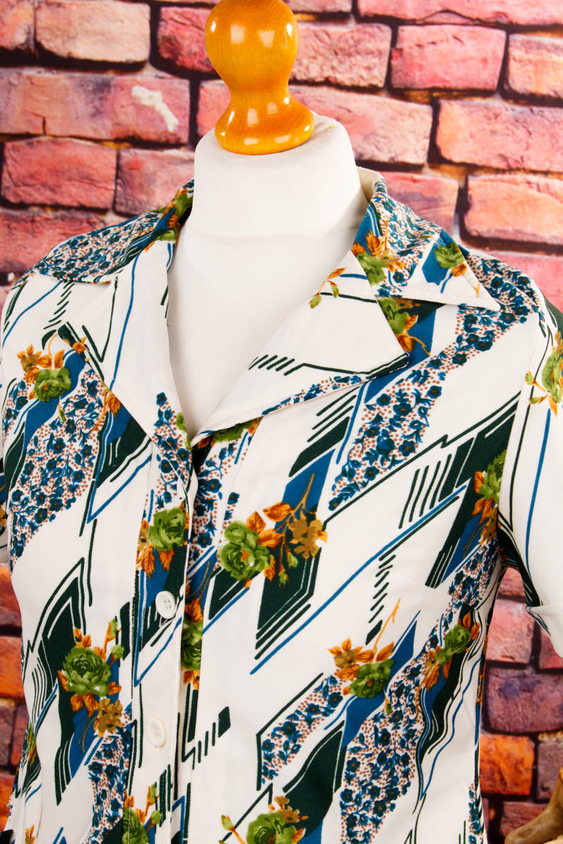 70s Schlagerkleid bunt