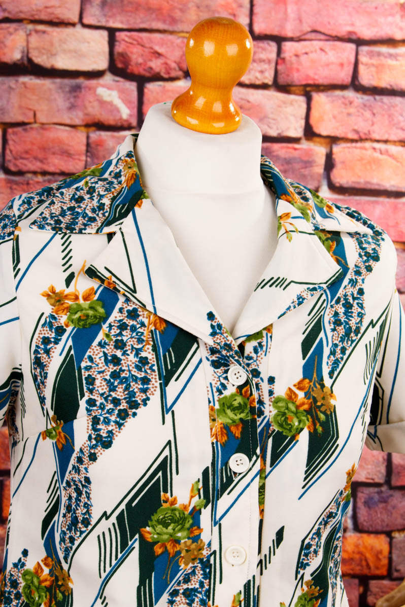 70s Schlagerkleid bunt