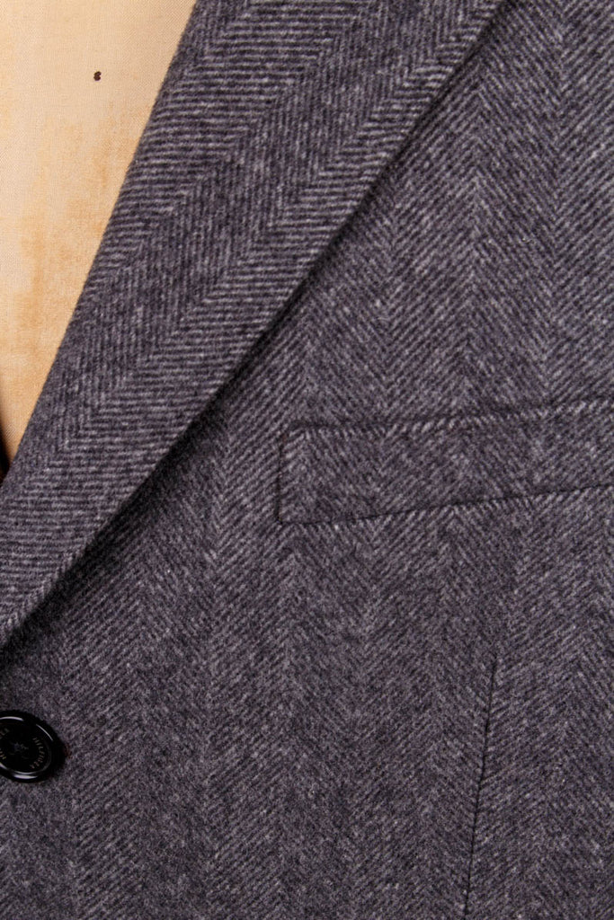 TOMMY HILFIGER Mantel grau Wollmix Designer grau L 52-54 Mann Special vintageberlin.de