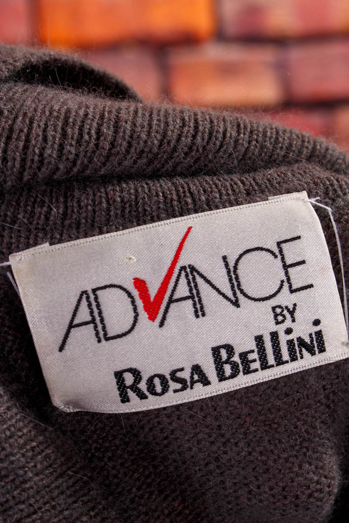 Winterpulli Eichhorn Wollmix 90er Boho bunt Frau grau L 44-46 M 40-42 Special vintageberlin.de