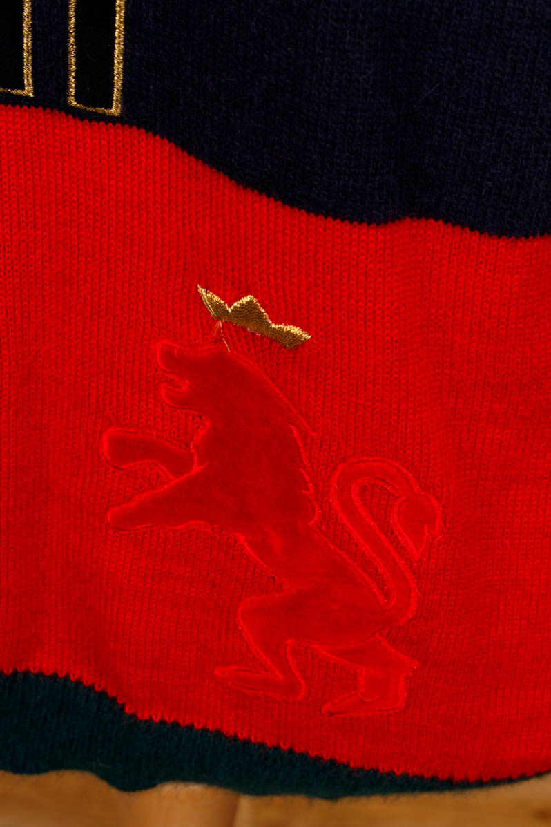 Winterpulli rot grün Wolle Angora