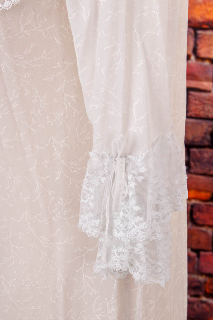 Vintage Nachtkleid grau transparent 70er 80er Boho Frau grau L 44-46 M 40-42 Rockabilly S 36-38 Special Unisize vintageberlin.de