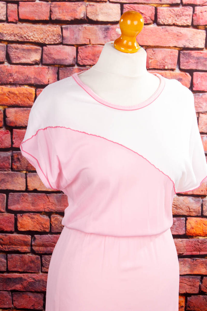 Vintage Nachtkleid rosa Stretch 70er 80er DDR Frau M 40-42 rosa S 36-38 vintageberlin.de