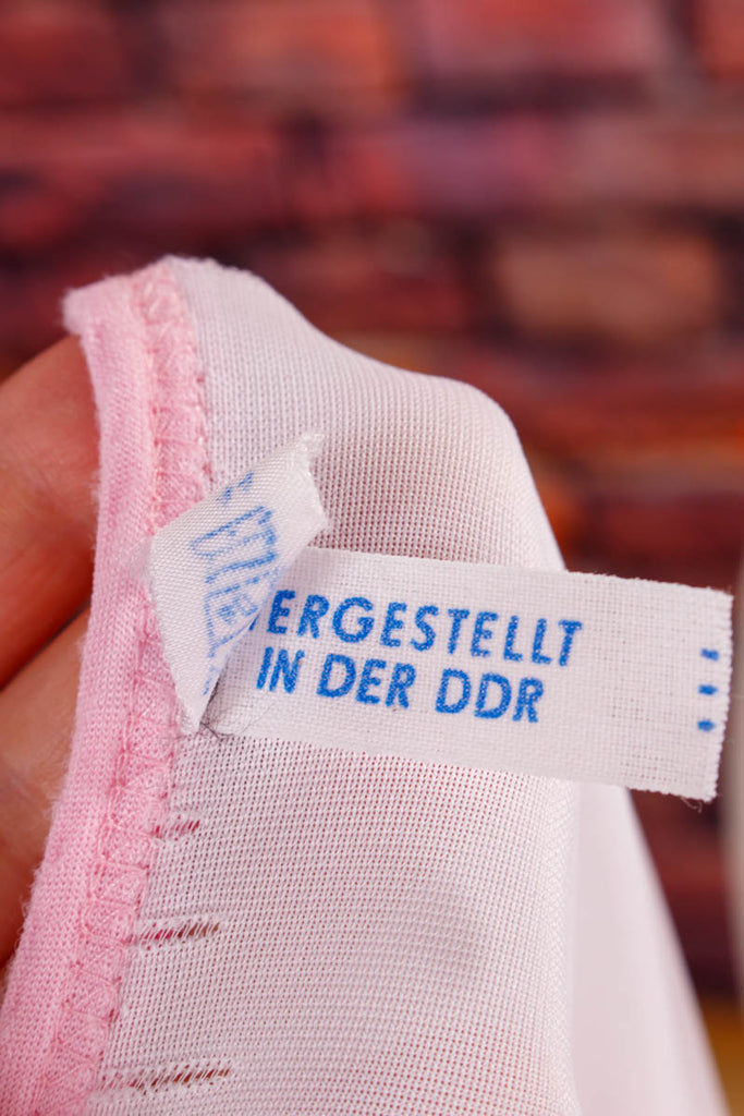 Vintage Nachtkleid rosa Stretch 70er 80er DDR Frau M 40-42 rosa S 36-38 vintageberlin.de
