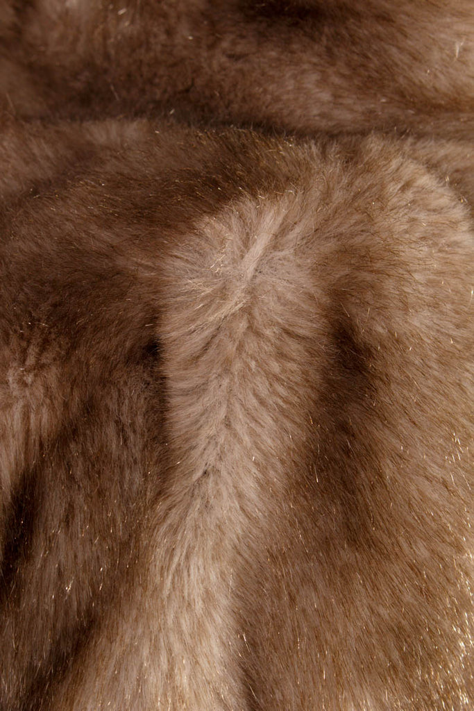 Vintage Fake Fur beige Nerzlook 80er 90er beige Boho Frau L 44-46 Rockabilly Special vintageberlin.de