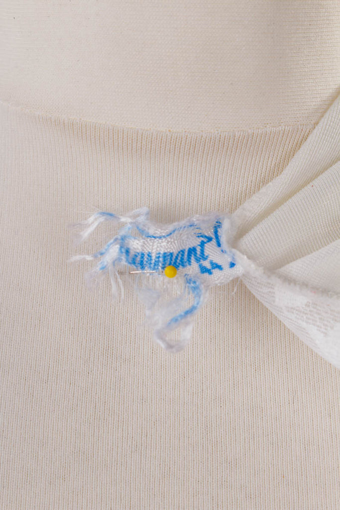 VEB Unterkleid weiß 70er DDR Disco Frau Rockabilly S 36-38 weiß vintageberlin.de