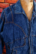 80er Disco Jeansjacke blau