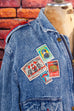 80er Jeansjacke Patches