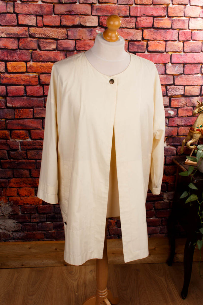 80er Jahre Jacke creme 80er beige Boho Disco Frau L 44-46 M 40-42 S 36-38 Special weiß vintageberlin.de