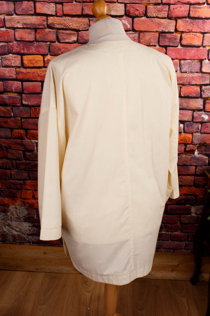 80er Jahre Jacke creme 80er beige Boho Disco Frau L 44-46 M 40-42 S 36-38 Special weiß vintageberlin.de
