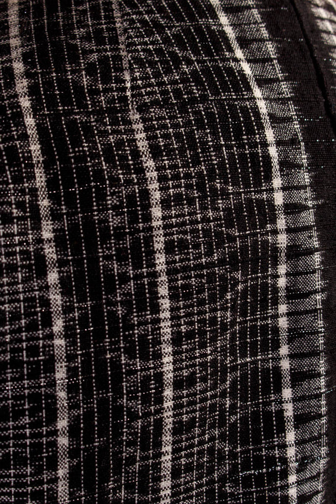 80s Spencer silber Brokat 80er Boho Disco Frau M 40-42 real-80er S 36-38 schwarz silber Special vintageberlin.de