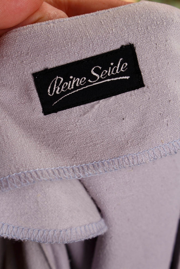 90s Seidenblazer fliederfarben 80er 90er Boho Disco Frau Hochzeit L 44-46 lila M 40-42 real-80er real-rockabilly Rockabilly rosa Sekretärin Special vintageberlin.de