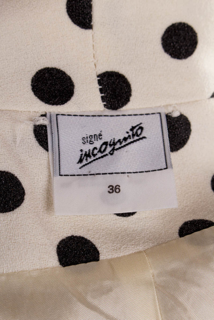 extravaganter Dalmatiner Blazer 80er 90er Boho Disco Frau real-80er Rockabilly S 36-38 schwarz Special weiß XS 32-34 vintageberlin.de