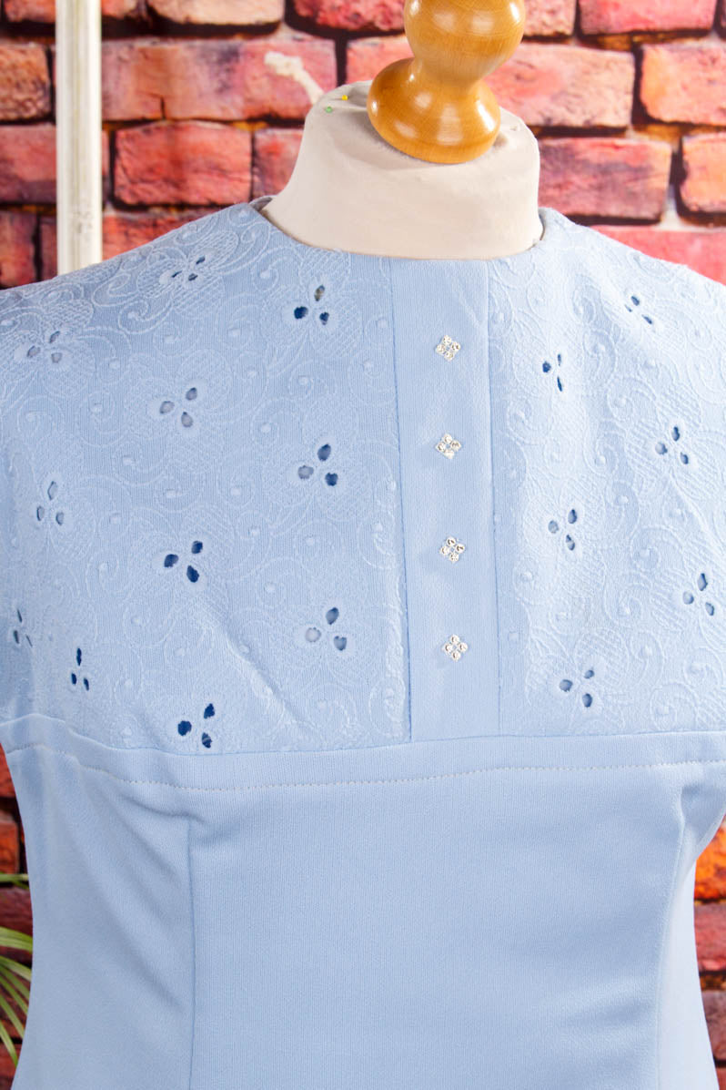 fliederfarbenes Vintage Kleid