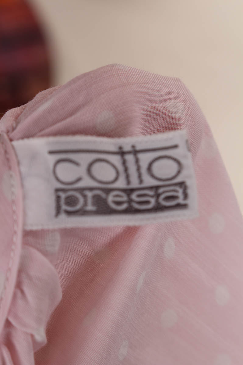 Nachtkleid rosa Punkte