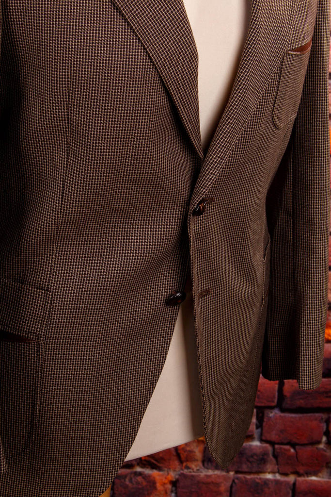 Vintage Sakko braun Wolle 70er braun Dandy Disco Frau M 40-42 S 44-46 Special vintageberlin.de
