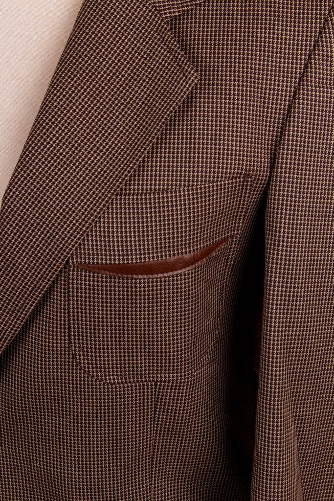 Vintage Sakko braun Wolle 70er braun Dandy Disco Frau M 40-42 S 44-46 Special vintageberlin.de