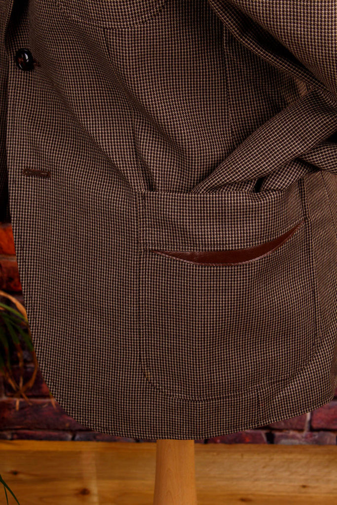 Vintage Sakko braun Wolle 70er braun Dandy Disco Frau M 40-42 S 44-46 Special vintageberlin.de