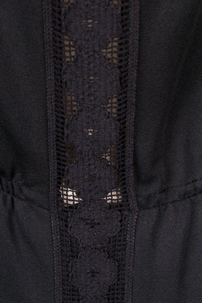 70er Maxikleid schwarz 70er Abendmode Boho Frau Gothic Hippie M 40-42 real-boho Schlager schwarz Special vintageberlin.de