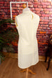 60s Disco Kleid gelb Muster 60er Disco Frau gelb L 44-46 real-disco Schlager Special vintageberlin.de