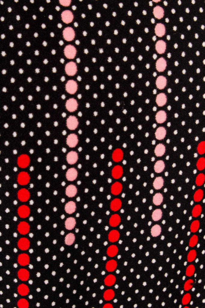 70s Kleid schwarz Punkte Megakragen 70er bunt Disco Frau M 40-42 Rockabilly Schlager schwarz Special vintageberlin.de