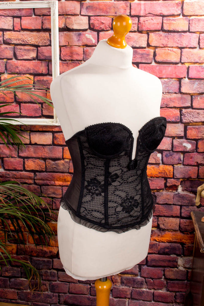 sexy 60s Korsage schwarz Default Title 50er 60er Frau Gothic real-rockabilly Rockabilly S 36-38 schwarz Sekretärin Special XS 32-34 vintageberlin.de