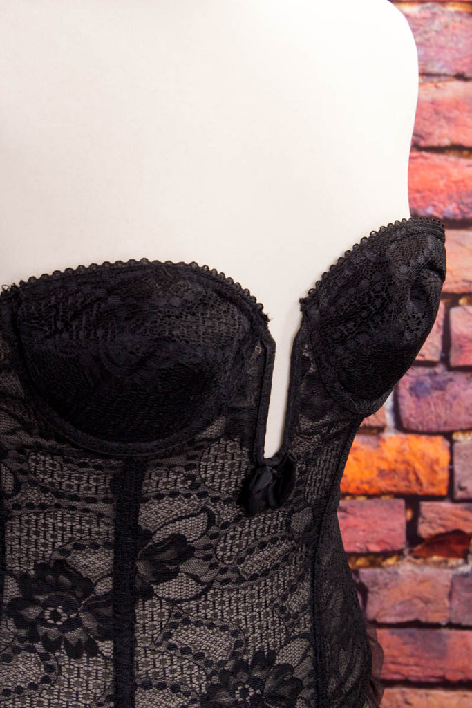 sexy 60s Korsage schwarz 50er 60er Frau Gothic real-rockabilly Rockabilly S 36-38 schwarz Sekretärin Special XS 32-34 vintageberlin.de