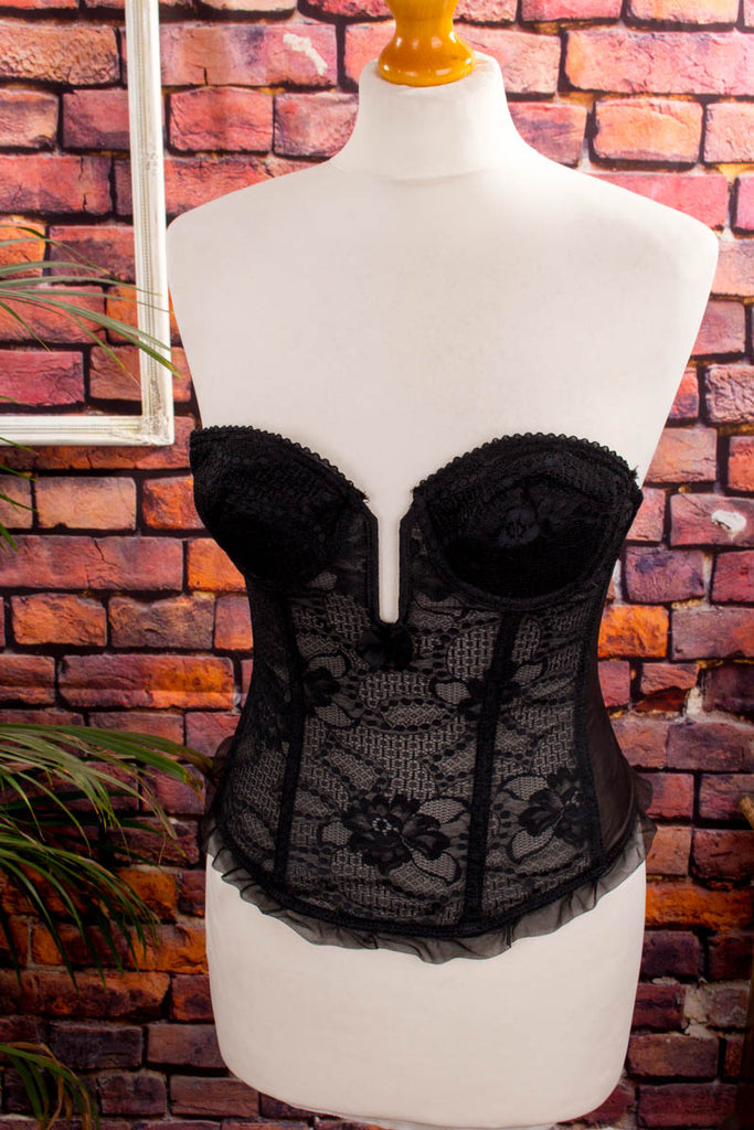 sexy 60s Korsage schwarz 50er 60er Frau Gothic real-rockabilly Rockabilly S 36-38 schwarz Sekretärin Special XS 32-34 vintageberlin.de