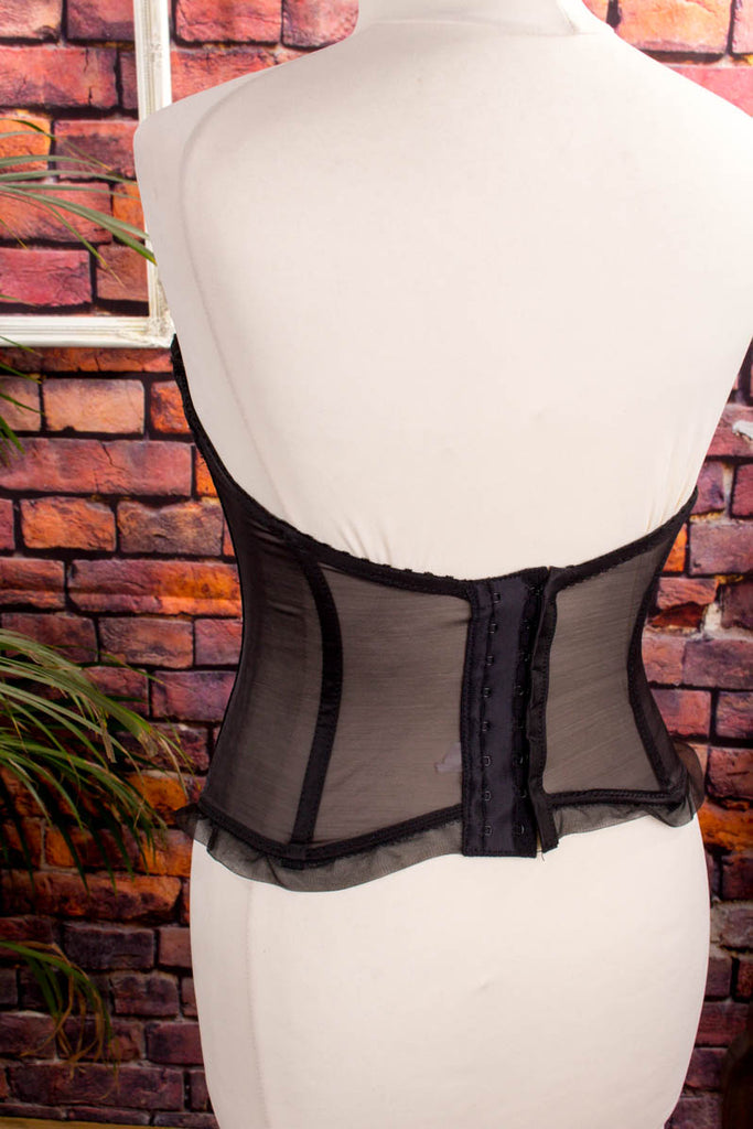 sexy 60s Korsage schwarz 50er 60er Frau Gothic real-rockabilly Rockabilly S 36-38 schwarz Sekretärin Special XS 32-34 vintageberlin.de