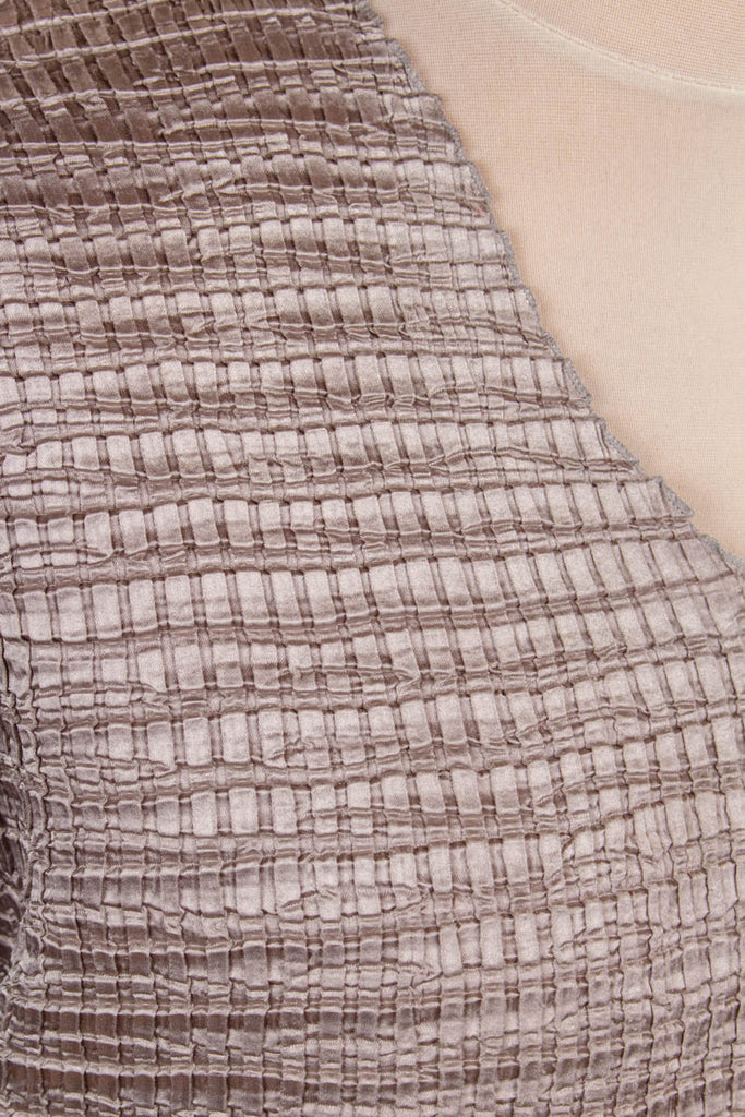 Vintage Betty Barclay Top silber 90er Designer Disco Frau grau L 44-46 M 40-42 silber Special XL 48-50 vintageberlin.de