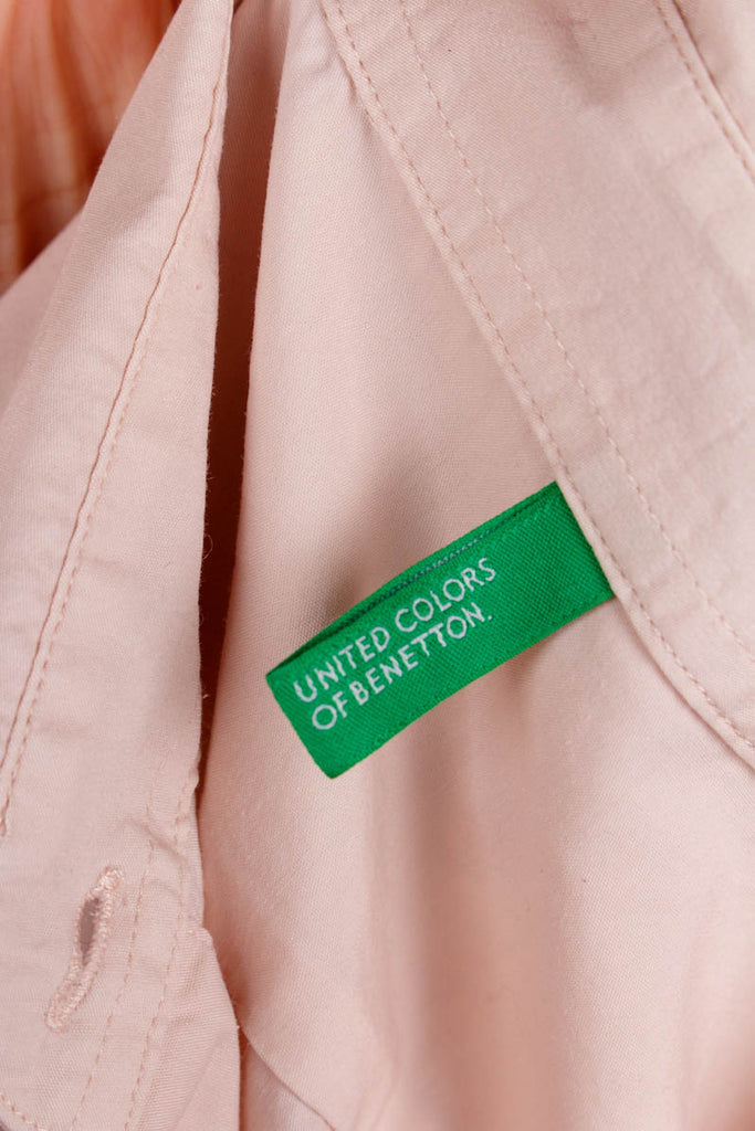 Colors of Benetton Bluse rosé Designer Frau M 40-42 rosa S 36-38 Sekretärin vintageberlin.de