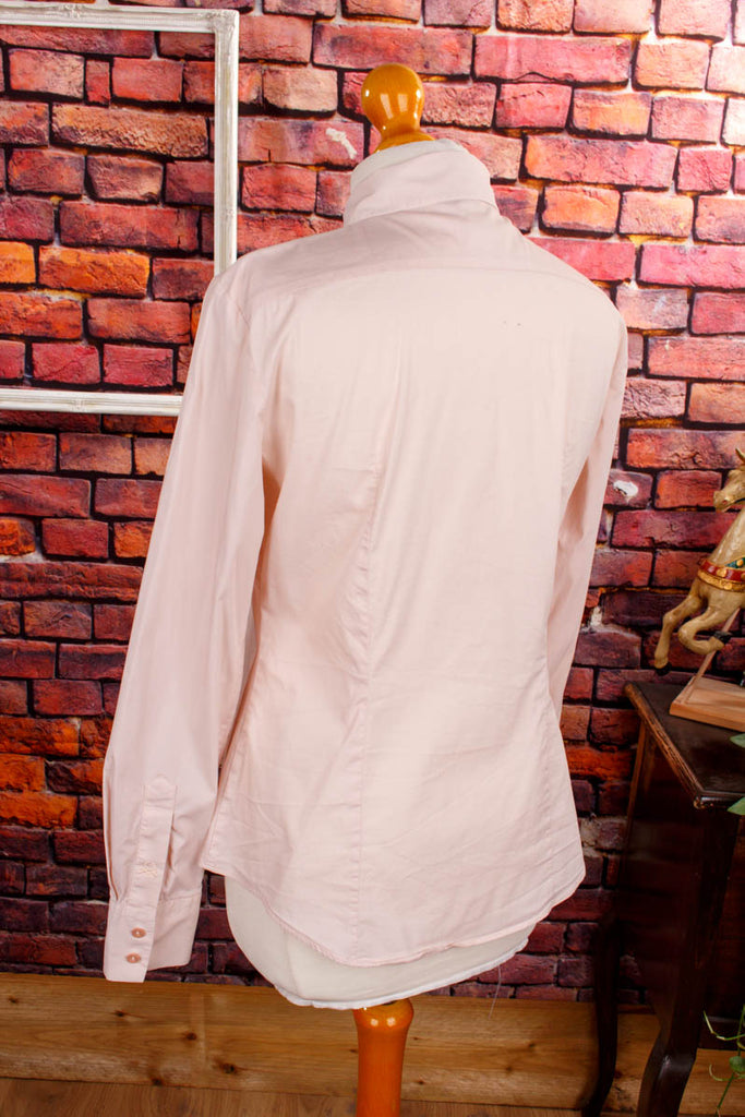 Colors of Benetton Bluse rosé Designer Frau M 40-42 rosa S 36-38 Sekretärin vintageberlin.de