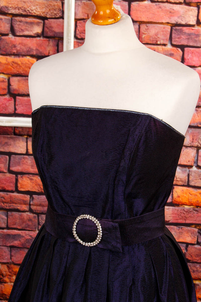 60s Cocktailkleid lila Taft 60er Abendmode Frau lila Rockabilly S 36-38 Special XS 32-34 vintageberlin.de