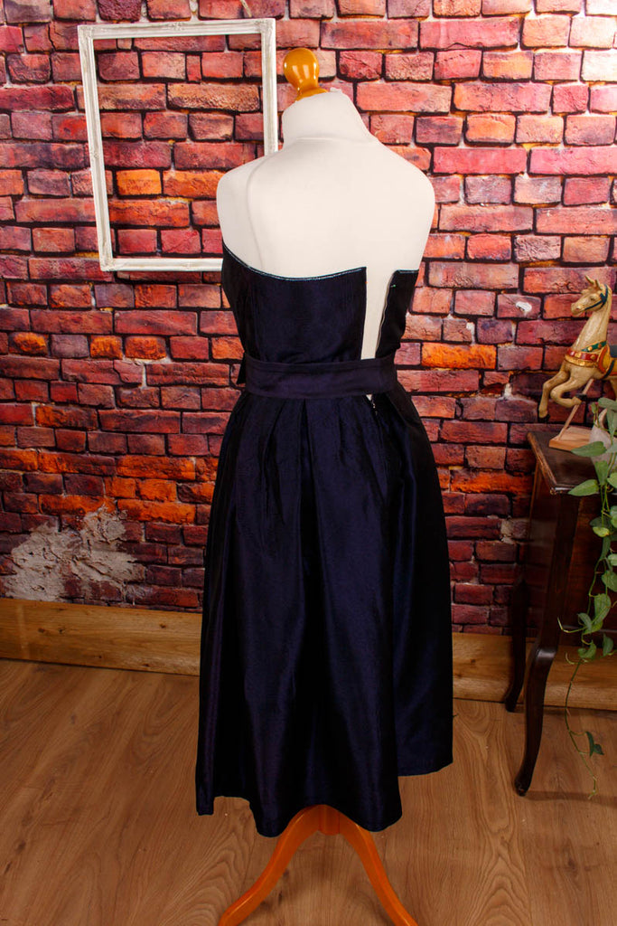 60s Cocktailkleid lila Taft 60er Abendmode Frau lila Rockabilly S 36-38 Special XS 32-34 vintageberlin.de