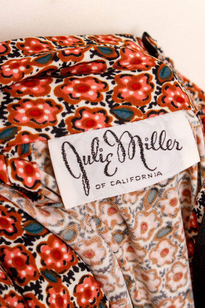 70er Stretchkleid Boho Muster 70er Boho bunt Frau real-boho rot S 36-38 Schlager schwarz Special vintageberlin.de