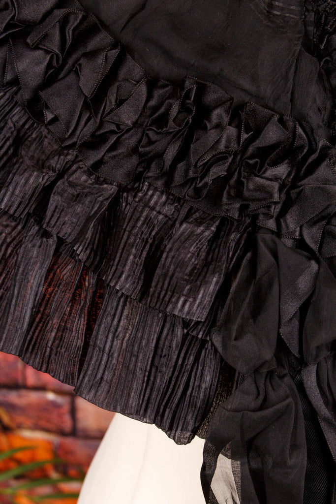 antikes Cape Pelerine um 1850 Frau Gothic L 44-46 M 40-42 S 36-38 schwarz Special Unisize viktorianisch vor 1920 XL 48-50 XS 32-34 XXL 52-54 vintageberlin.de