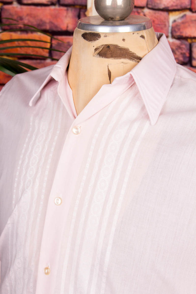 70s Smoking Hemd rosa 60er 70er Dandy Disco L 52-54 M 48-50 Mann real-disco real-rockabilly Rockabilly rosa Schlager Special vintageberlin.de