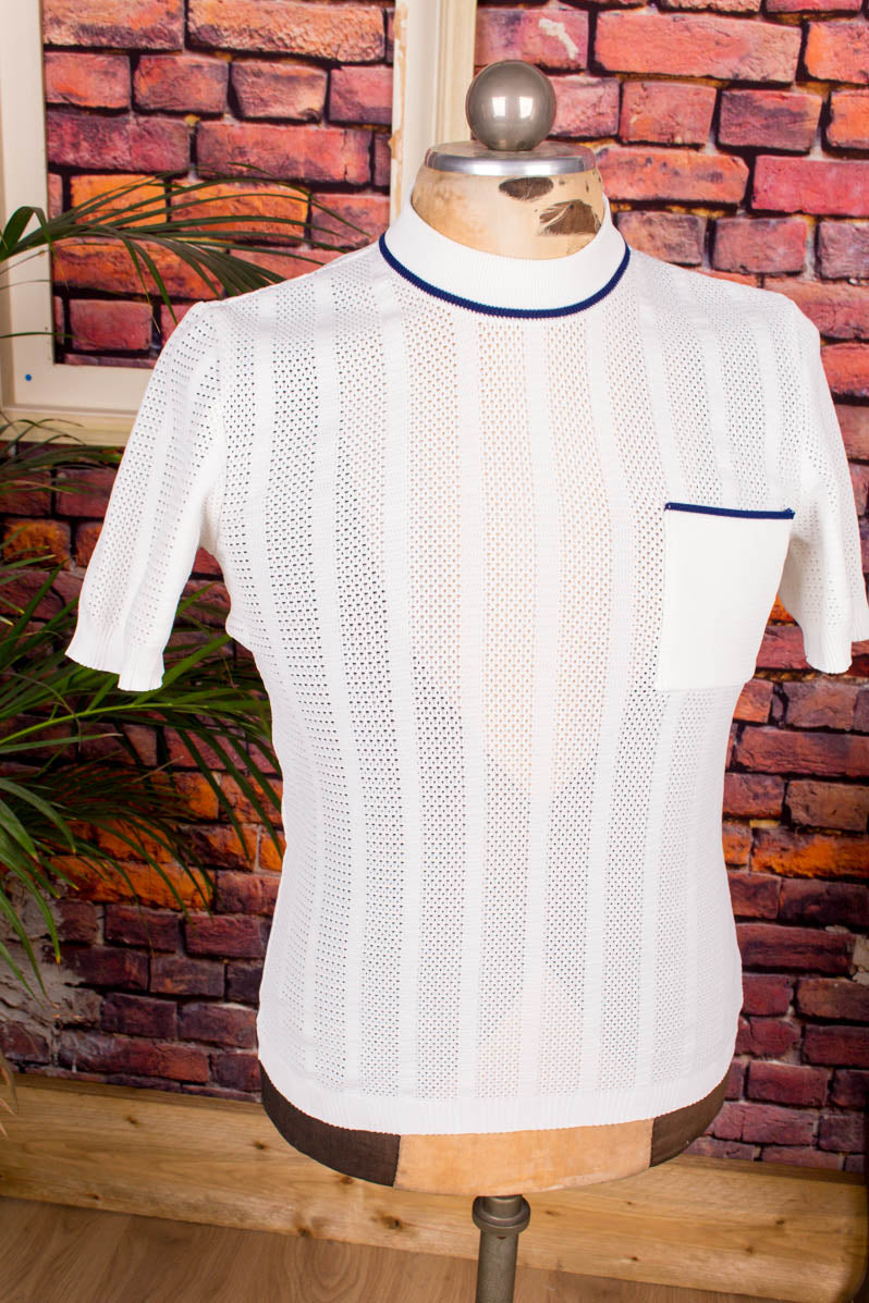 60s Herren Shirt Strick VEB Default Title 50er 60er Dandy DDR Disco M 48-50 Mann real-disco real-rockabilly Rockabilly S 44-46 Schlager Special weiß vintageberlin.de