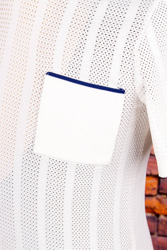 60s Herren Shirt Strick VEB 50er 60er Dandy DDR Disco M 48-50 Mann real-disco real-rockabilly Rockabilly S 44-46 Schlager Special weiß vintageberlin.de