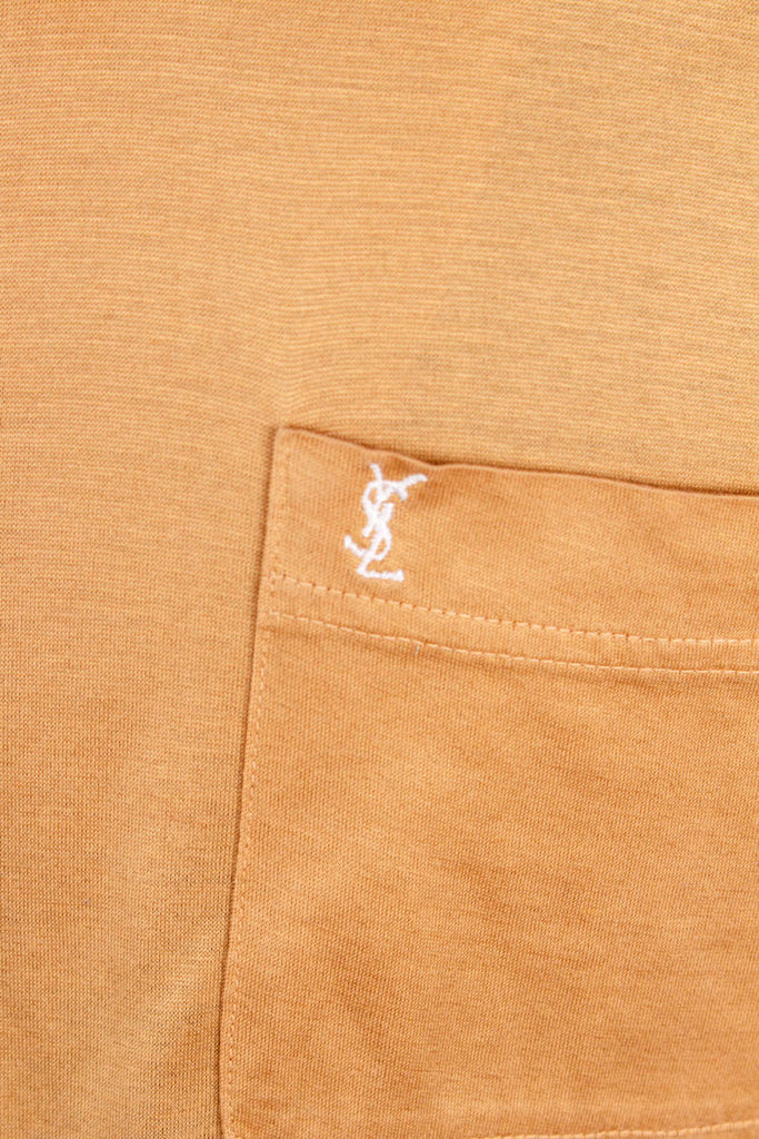 Vintage YSL Hemd gold-beige 90er beige Dandy Designer gold L 52-54 Mann Special XL 56-58 vintageberlin.de